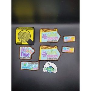 💚4/$20 Mixed Lot of 8 Girl Scout Patch 2008-2009 Go Green, Going Places
